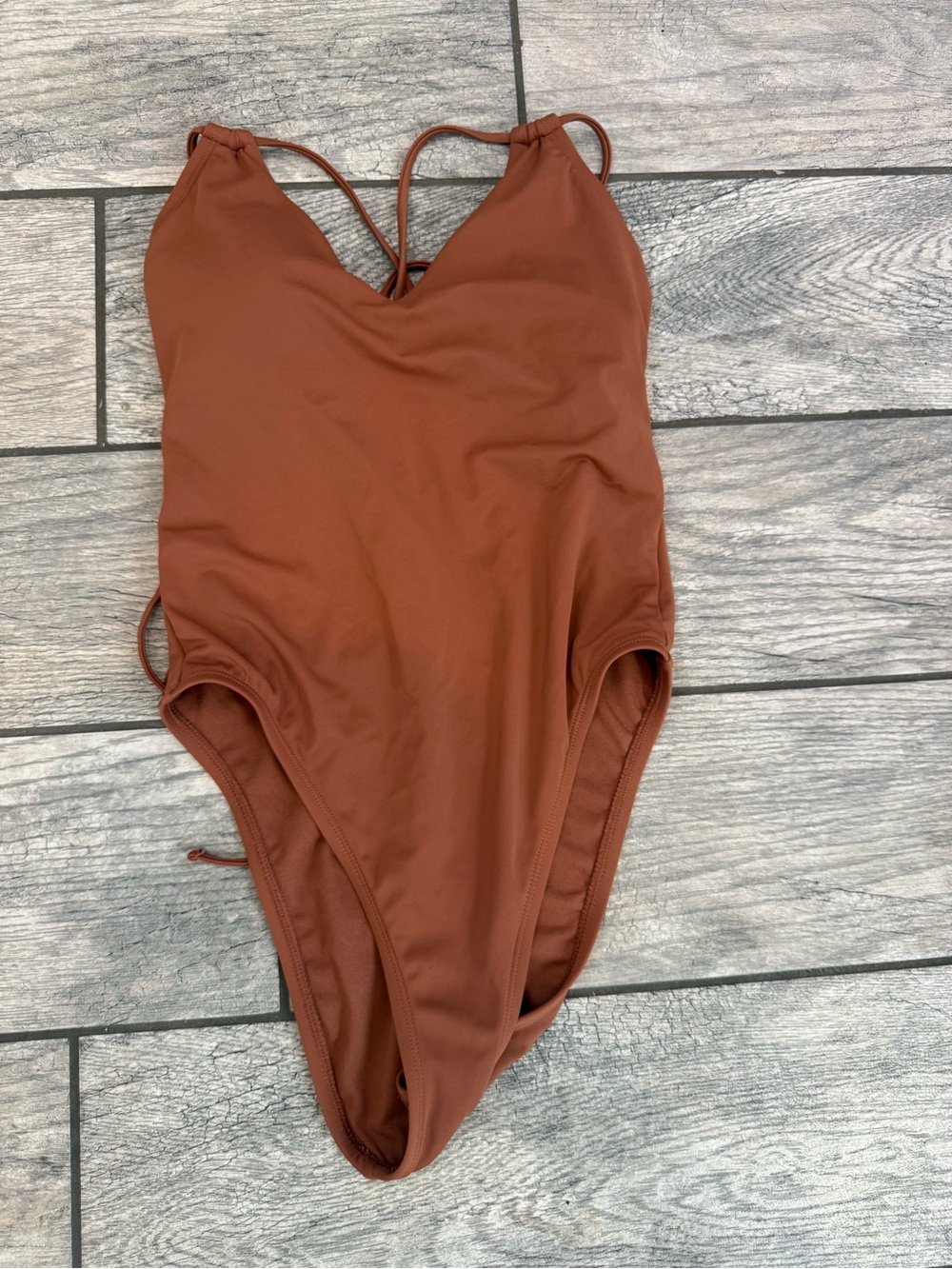 Target Women One-Piece Swimsuit in Rust